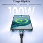 Comprar Cable USB 2.0 Tipo-C Subblim PowerMag Led/ USB Tipo-C Macho - USB Tipo-C Macho/ Hasta 100W/ 480Mbps/ 2m/ Negro - Ganga E