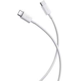 Comprar Cable USB 2.0 Tipo-C 3A Xiaomi Braided/ USB Tipo-C Macho - USB Tipo-C Macho/ Hasta 60W/ 480Mbps/ 1m/ Blanco - Ganga Elec
