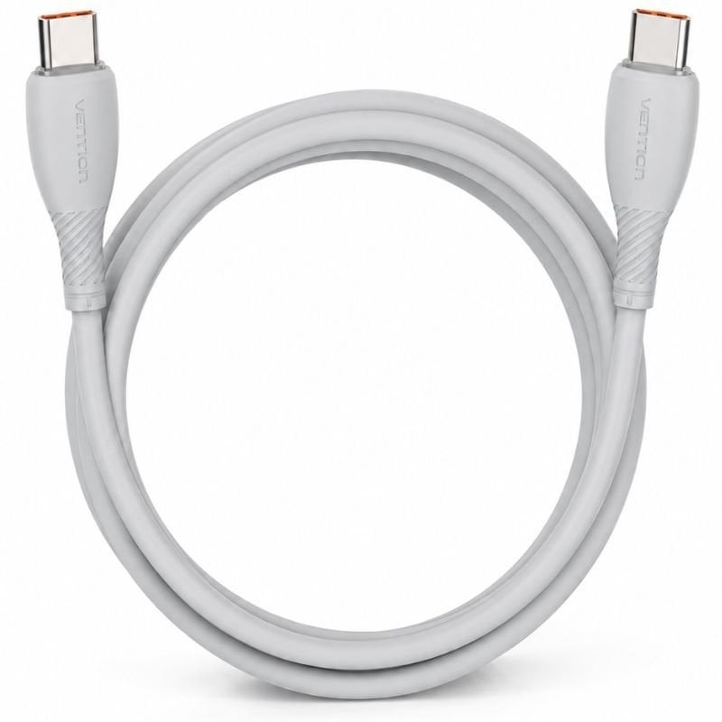 Comprar Cable USB 2.0 Tipo-C Vention TRWHF/ USB Tipo-C Macho - USB Tipo-C Macho/ Hasta 100W/ 480Mbps/ 1m/ Gris - Ganga Electróni