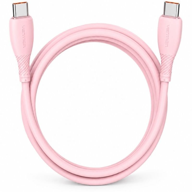Comprar Cable USB 2.0 Tipo-C Vention TRWPH/ USB Tipo-C Macho - USB Tipo-C Macho/ Hasta 100W/ 480Mbps/ 2m/ Rosa - Ganga Electróni