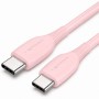 Comprar Cable USB 2.0 Tipo-C Vention TRVPF/ USB Tipo-C Macho - USB Tipo-C Macho/ Hasta 60W/ 480Mbps/ 1m/ Rosa - Ganga Electrónic