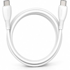Comprar Cable USB 2.0 Tipo-C Vention TRVWH/ USB Tipo-C Macho - USB Tipo-C Macho/ Hasta 60W/ 480Mbps/ 2m/ Blanco - Ganga Electrón