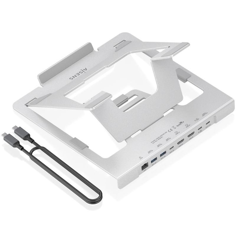Comprar Soporte de Sobremesa - Docking USB Tipo-C Aisens ASUC-7P046-GR/ 2xUSB/ 1xUSB Tipo-C/ 2xHDMI/ 1xRJ45/ 1xUSB Tipo-C PD/ Gr