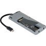 Comprar Docking/Caja Externa USB Tipo-C TOOQ TQE-2241G/ Ranura SSD M.2/ 1xHDMI/ 2xUSB/ 1xUSB Tipo-C/ 1xLector Tarjetas/ 1xUSB Ti