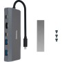 Comprar Docking/Caja Externa USB Tipo-C TOOQ TQE-2241G/ Ranura SSD M.2/ 1xHDMI/ 2xUSB/ 1xUSB Tipo-C/ 1xLector Tarjetas/ 1xUSB Ti