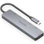 Comprar Docking USB Tipo-C Aisens ASUC-7P048-GR/ 1xHDMI 4K/ 2xUSB/ 1xUSB Tipo-C/ 1xUSB Tipo-C PD/ 1x Lector de Tarjetas/ Gris - 