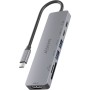 Comprar Docking USB Tipo-C Aisens ASUC-7P048-GR/ 1xHDMI 4K/ 2xUSB/ 1xUSB Tipo-C/ 1xUSB Tipo-C PD/ 1x Lector de Tarjetas/ Gris - 