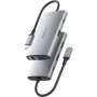 Comprar Docking USB Tipo-C Aisens ASUC-7P049-GR/ 2xHDMI 4K/ 1xRJ45/ 2xUSB/ 1xUSB Tipo-C/ 1xUSB Tipo-C PD/ Gris - Ganga Electróni