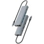 Comprar Docking USB Tipo-C Aisens ASUC-9P051-GR/ 1xDisplayPort/ 1xHDMI 4K/ 4xUSB/ 1xUSB Tipo-C/ 1xRJ45/ 1xUSB Tipo-C PD/ Gris - 
