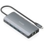 Comprar Docking USB Tipo-C Aisens ASUC-10P052-GR/ 2xHDMI 4K/ 1xRJ45/ 3xUSB/ 1xUSB Tipo-C/ 1xUSB Tipo-C PD/ 1xLector de Tarjetas/