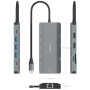 Comprar Docking USB Tipo-C Aisens ASUC-10P052-GR/ 2xHDMI 4K/ 1xRJ45/ 3xUSB/ 1xUSB Tipo-C/ 1xUSB Tipo-C PD/ 1xLector de Tarjetas/