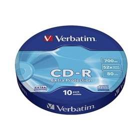 Comprar CD-R Verbatim Datalife 52X/ Tarrina-10uds - Ganga Electrónica