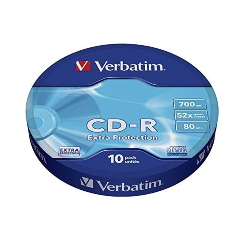 Comprar CD-R Verbatim Datalife 52X/ Tarrina-10uds - Ganga Electrónica