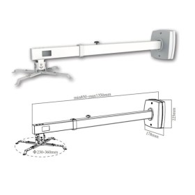 Comprar Soporte de Pared para Proyector Approx APPSV03P/ Extensible/ hasta 10KG - Ganga Electrónica