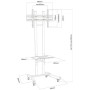 Comprar Soporte de Pie con Ruedas Approx appST05 para TV de 30-70'/ hasta 40kg - Ganga Electrónica