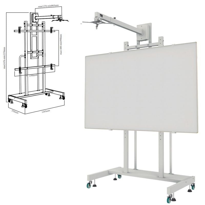 Comprar Soporte para Pizarra Interactiva Approx appIBSTD/ 80-120' - Ganga Electrónica