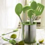 Comprar Set 5 Utensilios BRA Prior A197011/ Bote Porta Utensilios/ Espátula/ Cuchara/ Pasta/ Cazo/ Espumadera/ Cucharón - Ganga 