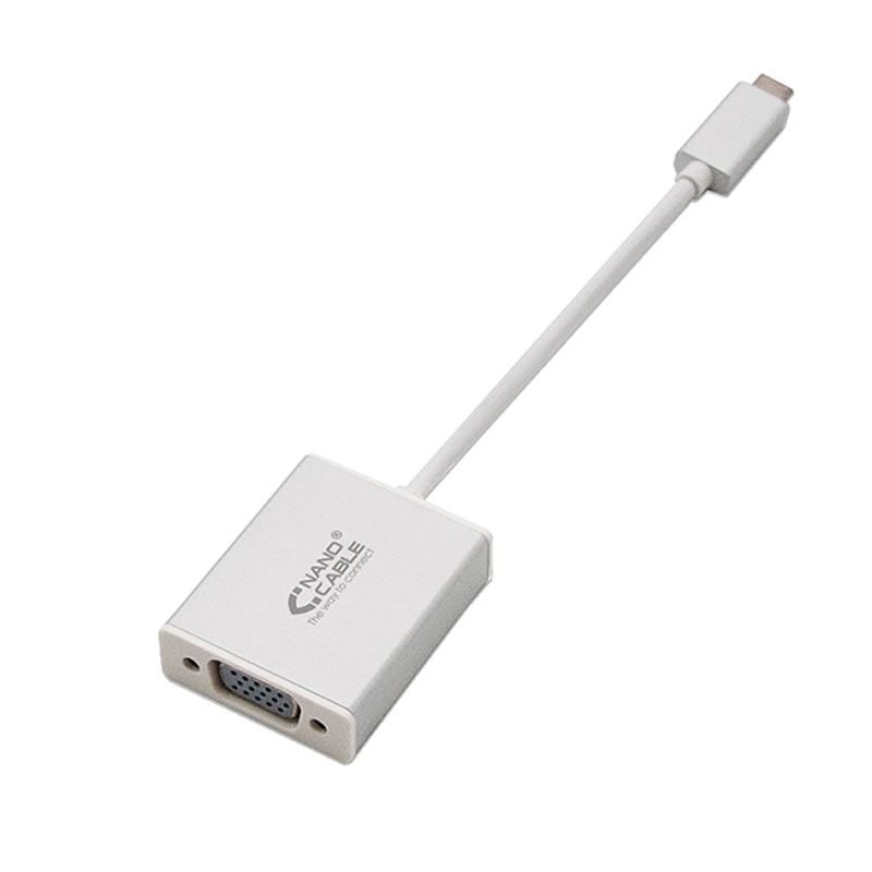 Comprar Cable Conversor Nanocable 10.16.4101/ USB Tipo-C Macho - VGA Hembra - Ganga Electrónica