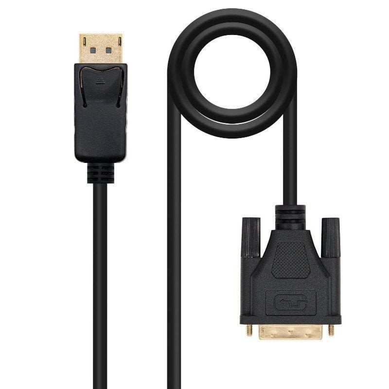 Comprar Cable Conversor Nanocable 10.15.4502/ DisplayPort Macho - DVI Macho/ 2m/ Negro - Ganga Electrónica