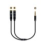Comprar Cable Estéreo Nanocable 10.24.1202/ Jack 3.5 Macho - 2x Jack 3.5 Hembra/ 30cm/ Negro - Ganga Electrónica