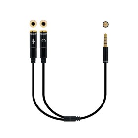 Comprar Cable Estéreo Nanocable 10.24.1202/ Jack 3.5 Macho - 2x Jack 3.5 Hembra/ 30cm/ Negro - Ganga Electrónica