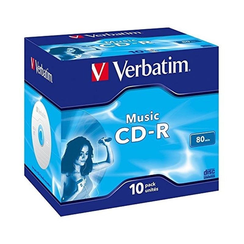 Comprar CD-R Verbatim Music 16X/ Caja-10uds - Ganga Electrónica