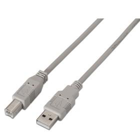 Comprar Cable USB 2.0 Impresora Aisens A101-0002/ USB Tipo-B Macho - USB Macho/ 1.8m/ Beige - Ganga Electrónica