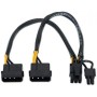 Comprar Cable Alimentación Tarjeta Gráfica Aisens A131-0165/ 2x Molex Macho - Molex 6+2 PIN Macho/ Hasta 54W/ 20cm - Ganga Elect