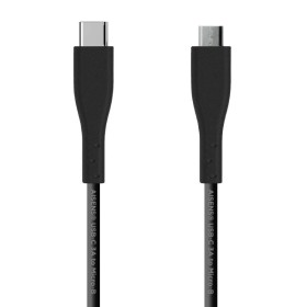 Comprar Cable USB 2.0 Aisens A107-0349/ USB Tipo-C Macho - MicroUSB Macho/ 480Mbps/ 1m/ Negro - Ganga Electrónica