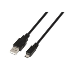 Comprar Cable USB 2.0 Aisens A101-0028/ USB Macho - MicroUSB Macho/ Hasta 2.5W/ 60Mbps/ 1.8m/ Negro - Ganga Electrónica