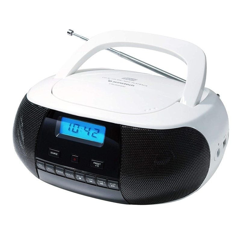 Comprar Radio CD Sunstech CRUSM400WT/ con Cable/ Blanca - Ganga Electrónica