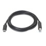 Comprar Cable USB 2.0 Impresora Aisens A107-0054/ USB Tipo-C Macho - USB Tipo-B Macho/ 480Mbps/ 2m/ Negro - Ganga Electrónica