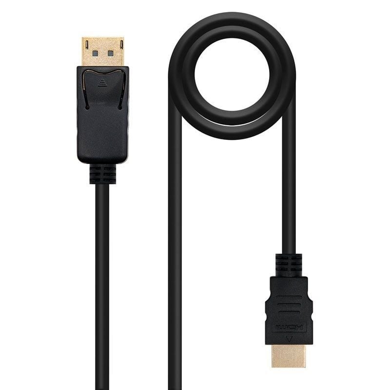 Comprar Cable DisplayPort Nanocable 10.15.4305/ DisplayPort Macho - HDMI Macho/ 5m/ Negro - Ganga Electrónica