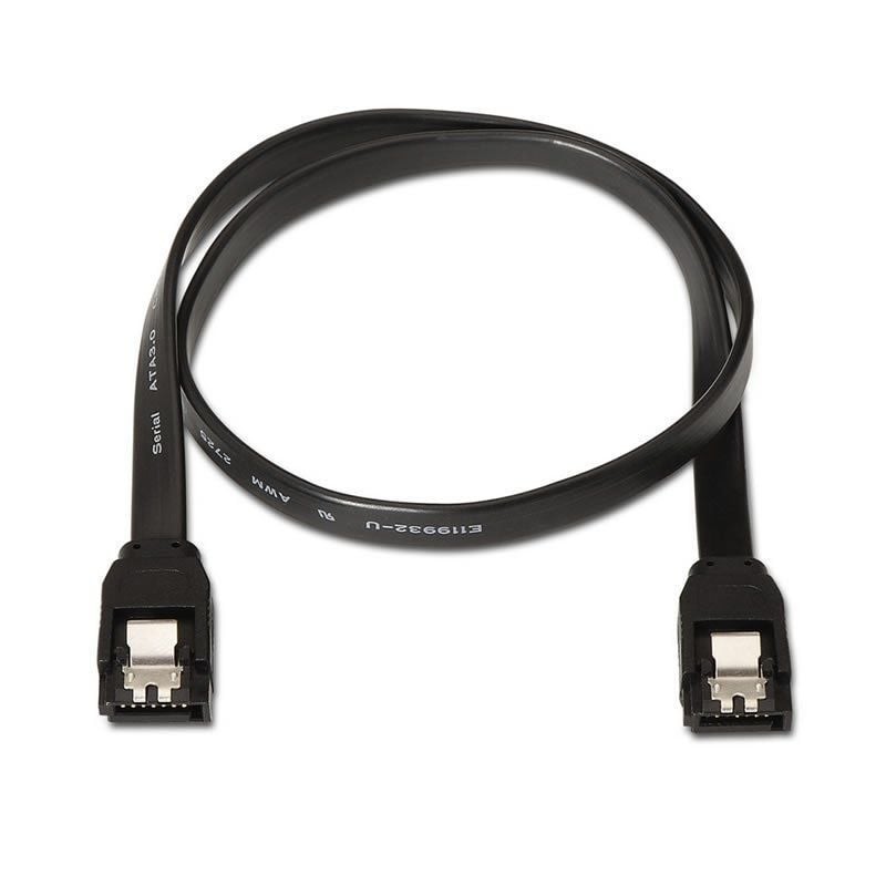 Comprar Cable SATA III Aisens A130-0157/ SATA Hembra - SATA Hembra/ Hasta 0.1W/ 768Mbps/ 50cm/ Negro - Ganga Electrónica