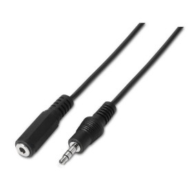 Comprar Cable Estéreo Aisens A128-0146/ Jack 3.5 Macho - Jack 3.5 Hembra/ Hasta 0.1W/ 3m/ Negro - Ganga Electrónica