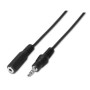 Comprar Cable Estéreo Aisens A128-0145/ Jack 3.5 Macho - Jack 3.5 Hembra/ Hasta 0.1W/ 1.5m/ Negro - Ganga Electrónica