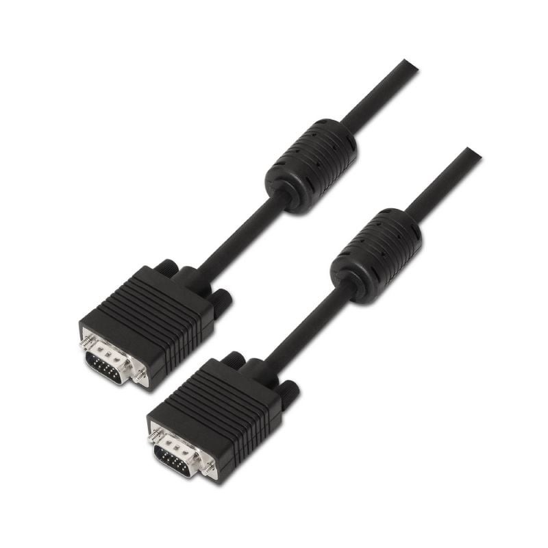 Comprar Cable SVGA Aisens A113-0074/ HDB15 Macho - HDB15 Macho/ Hasta 3W/ 10Mbps/ 10m/ Negro - Ganga Electrónica