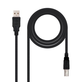 Comprar Cable USB 2.0 Impresora Nanocable 10.01.0104-BK/ USB Tipo-B Macho - USB Macho/ 3m/ Negro - Ganga Electrónica