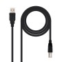Comprar Cable USB 2.0 Impresora Nanocable 10.01.0104-BK/ USB Tipo-B Macho - USB Macho/ 3m/ Negro - Ganga Electrónica
