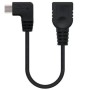 Comprar Cable USB 2.0 Nanocable 10.01.3600/ MicroUSB Macho - USB Hembra/ 15cm/ Negro - Ganga Electrónica