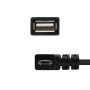 Comprar Cable USB 2.0 Nanocable 10.01.3600/ MicroUSB Macho - USB Hembra/ 15cm/ Negro - Ganga Electrónica