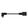 Comprar Cable USB 2.0 Nanocable 10.01.3600/ MicroUSB Macho - USB Hembra/ 15cm/ Negro - Ganga Electrónica