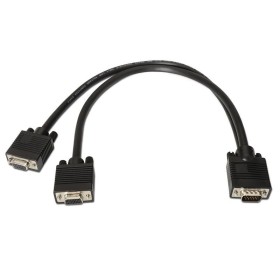 Comprar Cable Duplicador SVGA Aisens A113-0081/ VGA Macho - 2x VGA Hembra/ Hasta 3W/ 10Mbps/ 45cm/ Negro - Ganga Electrónica