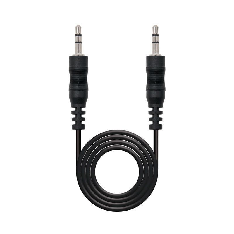 Comprar Cable Estéreo Nanocable 10.24.0103/ Jack 3.5 Macho - Jack 3.5 Macho/ 3m/ Negro - Ganga Electrónica