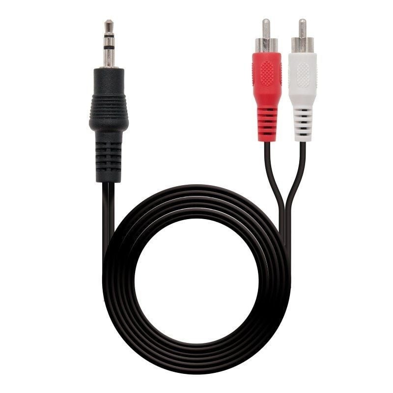 Comprar Cable Estéreo Nanocable 10.24.0301/ Jack 3.5 Macho - RCA Macho/ 1.5m/ Negro - Ganga Electrónica
