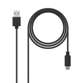 Comprar Cable USB 2.0 Nanocable 10.01.2101/ USB Tipo-C Macho - USB Macho/ 480Mbps/ 1m/ Negro - Ganga Electrónica