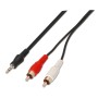 Comprar Cable Estéreo Aisens A128-0147/ Jack 3.5 Macho - 2x RCA Macho/ Hasta 0.1W/ 1.5m/ Negro - Ganga Electrónica