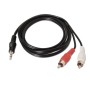 Comprar Cable Estéreo Aisens A128-0147/ Jack 3.5 Macho - 2x RCA Macho/ Hasta 0.1W/ 1.5m/ Negro - Ganga Electrónica