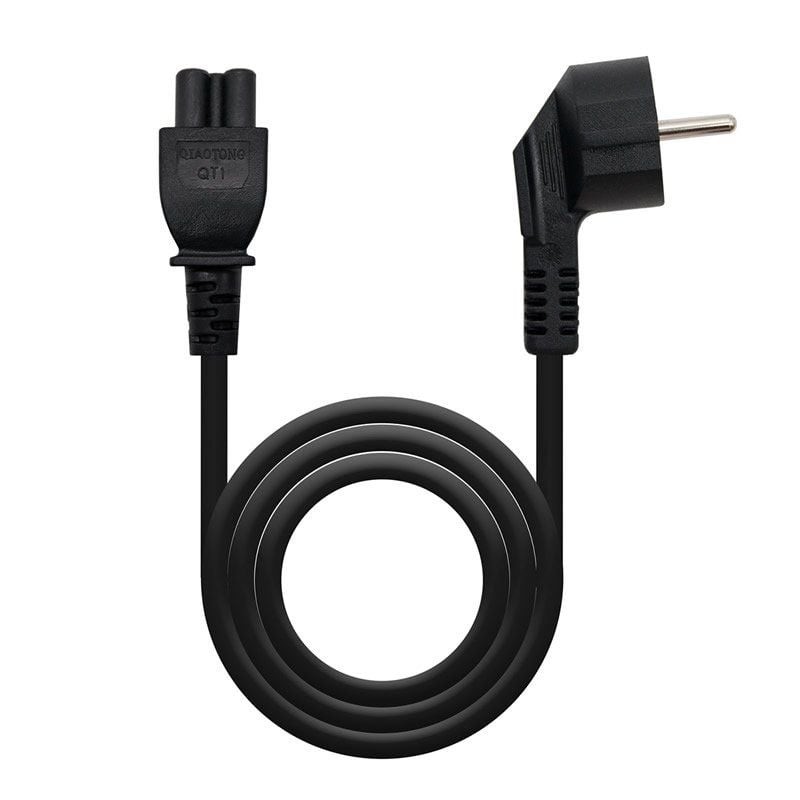 Comprar Cable Alimentación Trébol Nanocable 10.22.0302/ Schuko Macho - C5 Hembra/ 1.5m/ Negro - Ganga Electrónica
