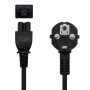 Comprar Cable Alimentación Trébol Nanocable 10.22.0302/ Schuko Macho - C5 Hembra/ 1.5m/ Negro - Ganga Electrónica